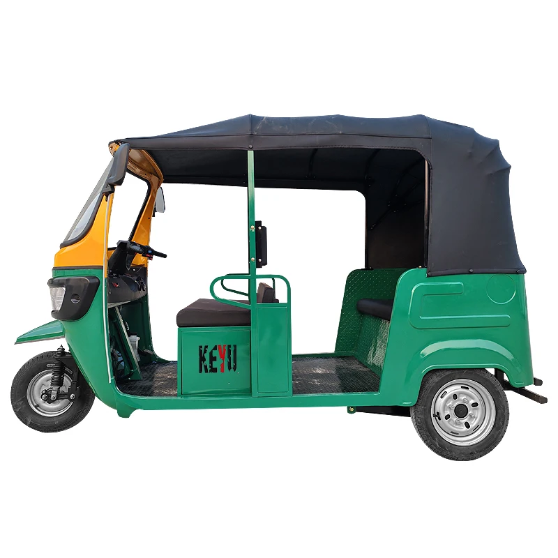 KEYU Energy-Saving 60V Electric Tricycle 3000W 4000W Open Body High Capacity Passenger Tuk Tuk