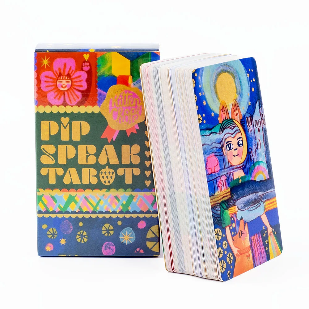 Pipspeak Tarot 10.3*6cm A Delightful 78-card Marseille-style Deck Embrace The Whimsical World of Pip Reading