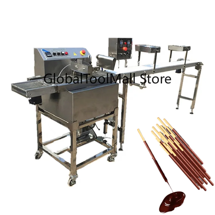 Low Price Biscuit Chocolate Coating Machine with Chocolate Enrober Cooling Tunnel Cooling Belt