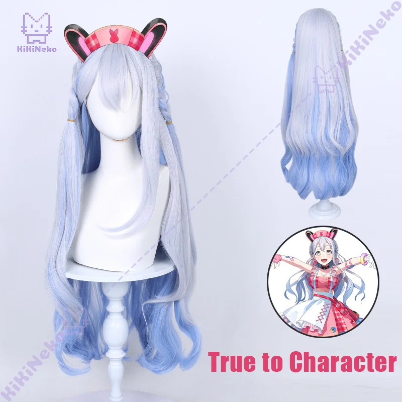 Anime BanG Dream Miyanaga Nonoka Cosplay Wig Scalp Top Color Blocked Long Hair For Halloween Comicon Party Adult Women Men