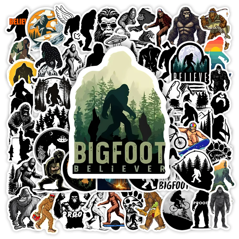 

Cartoon Bigfoot Stickers Legend Kid DIY Toy Gift Decorative Decal for Scrapbook Journal Laptop Phone Luggage Bottle Waterproof