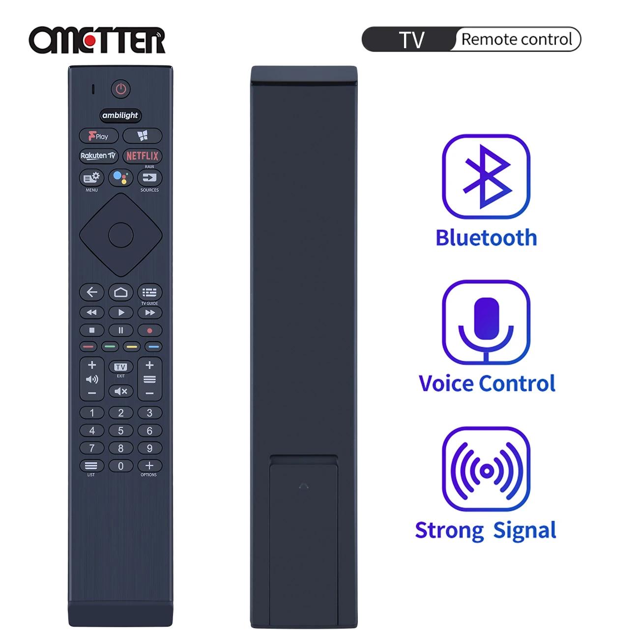 

Voice Remote Control For Philips 55oled855 YKF474-B003 55OLED805 YKF474-B001 43PUS8505/12 50PUS8505/12 4K Android TV