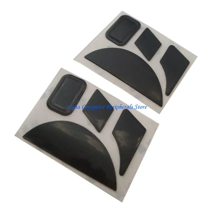 F68C 2pcs Black Mouse Stickers for Naga 2014/ Naga Contains 1 Pad