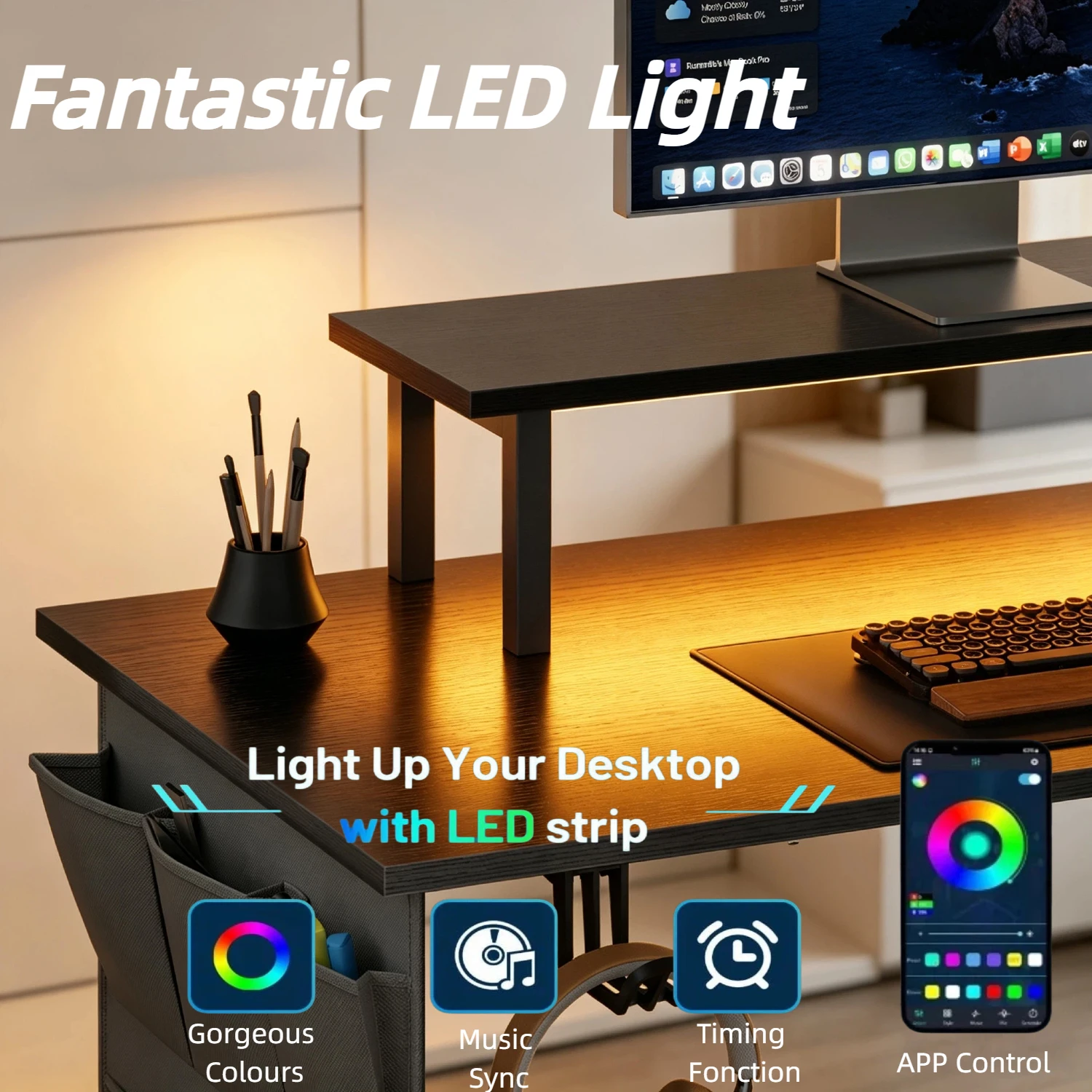 L-Shaped Computer Desk, featur - Pc Zotac Gaming 评论和价格