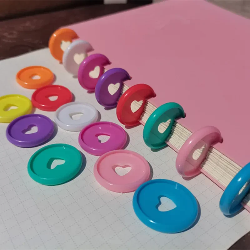 100PCS28MM plastic binding ring, mushroom hole loose-leaf binding button, DIY book binding ring CD buckle
