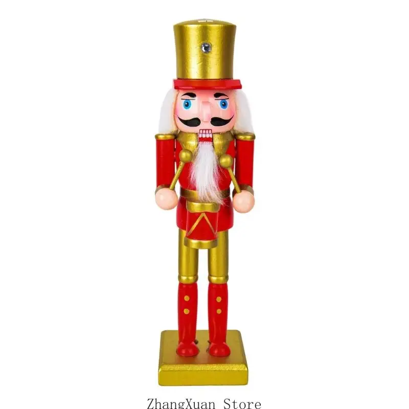 Weihnachtsfigur für den Innenbereich mit Holzoptik und freistehendem Ständer 3XUF – Detail 7