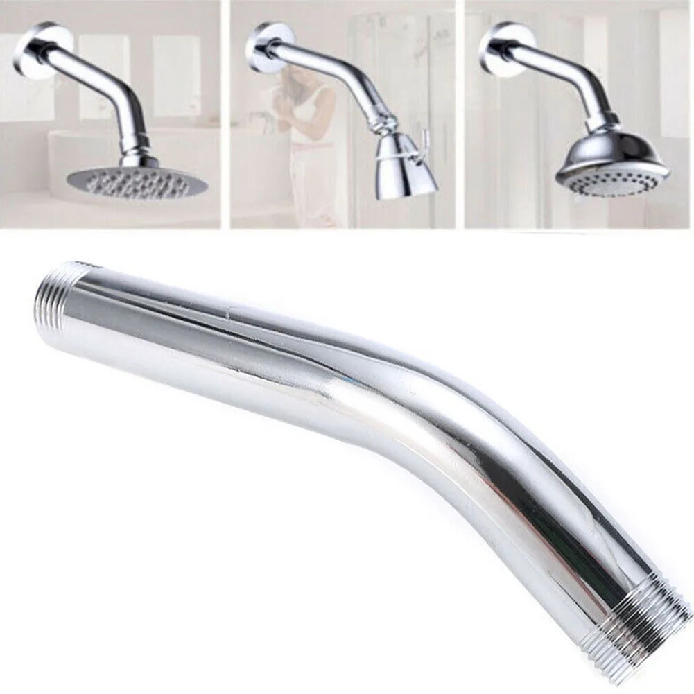 

Head Extended Shower Elbow Bathroom Lightweight Design Low Pressure System Silver Sturdy Transform Easy To Install