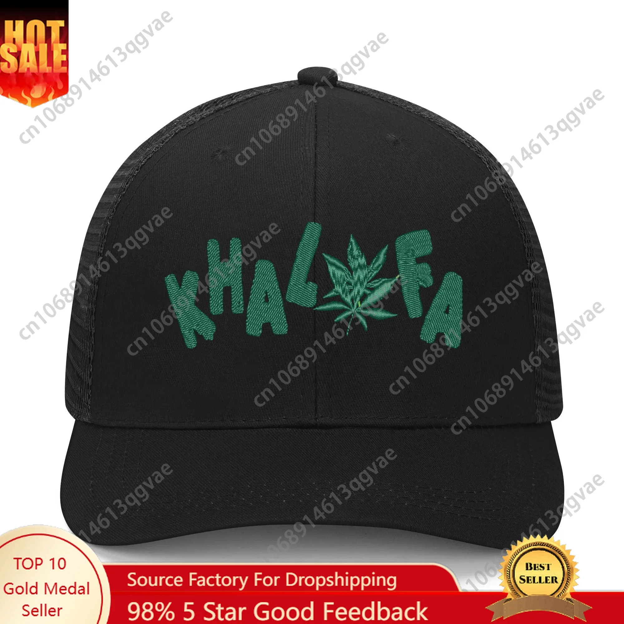 

Wiz American Rapper khalifa Embroidery Hat Mens Womens Sports Baseball Hat Hip Hop Breathable Summer Headwear Custom Caps Logo