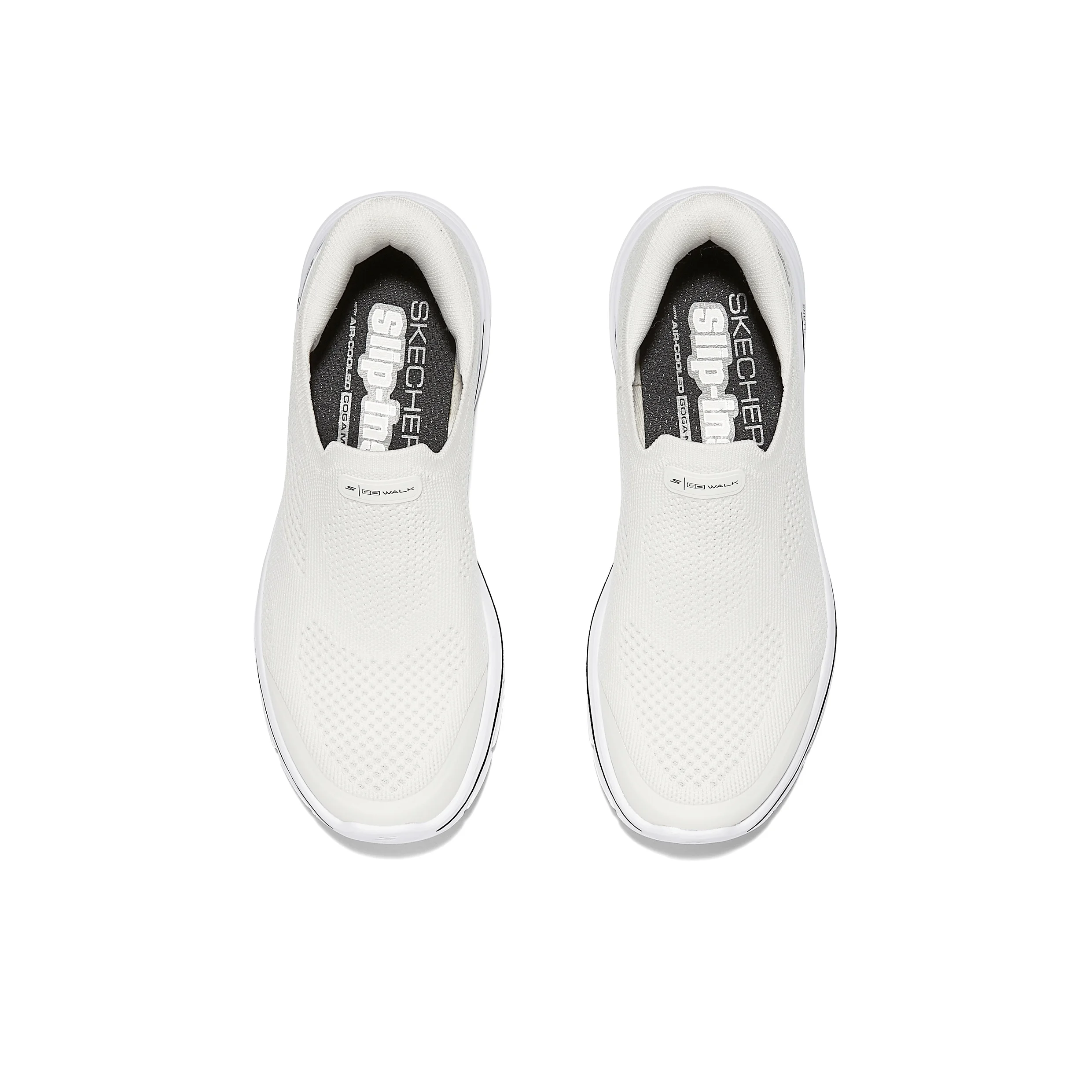 Skechers Abrasion Resistant Low top Casual Shoes Women's White 125926-WBK view 5