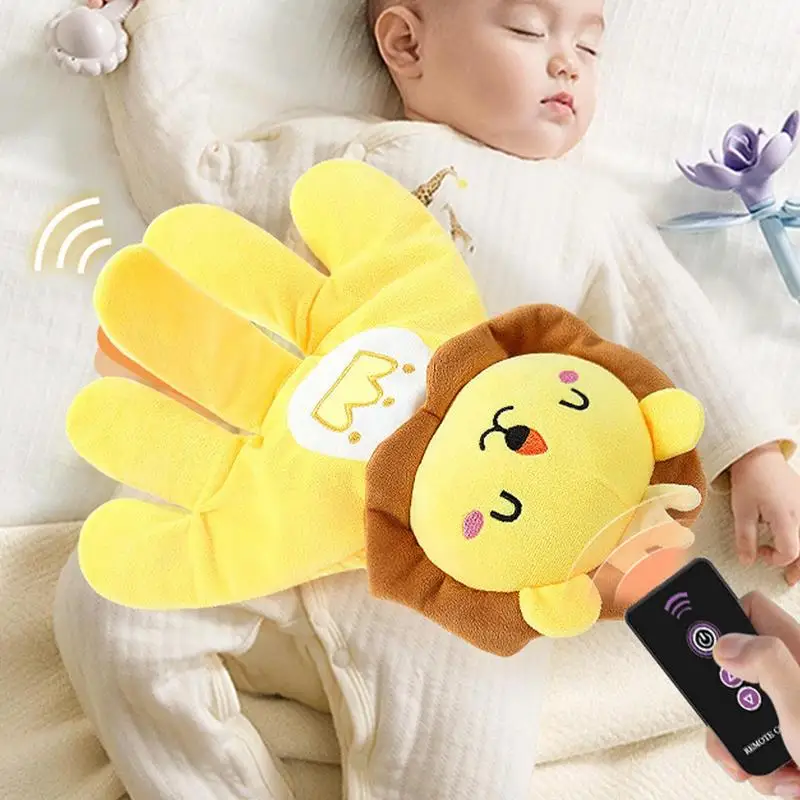 Baby Soothing Palm Cartoon Animal Remote Control Electric Sleeping Patting Palm Baby Soothing Cushion For Baby Sleep Aid Palm