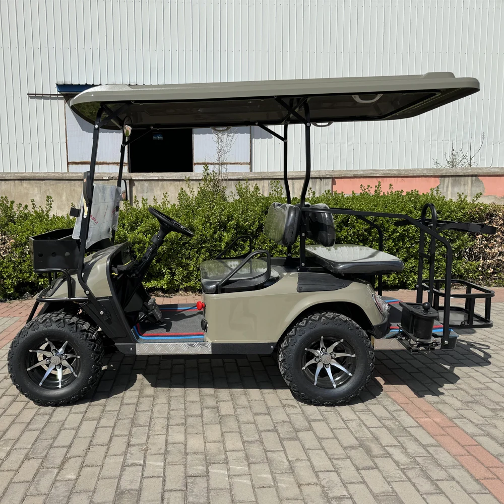 New Off Road Street Legal Electric Four Wheel Vehicle Golf Car 48V 72V Lithium Battery Golf Carts 4 6 Seater Electric Golf Cart