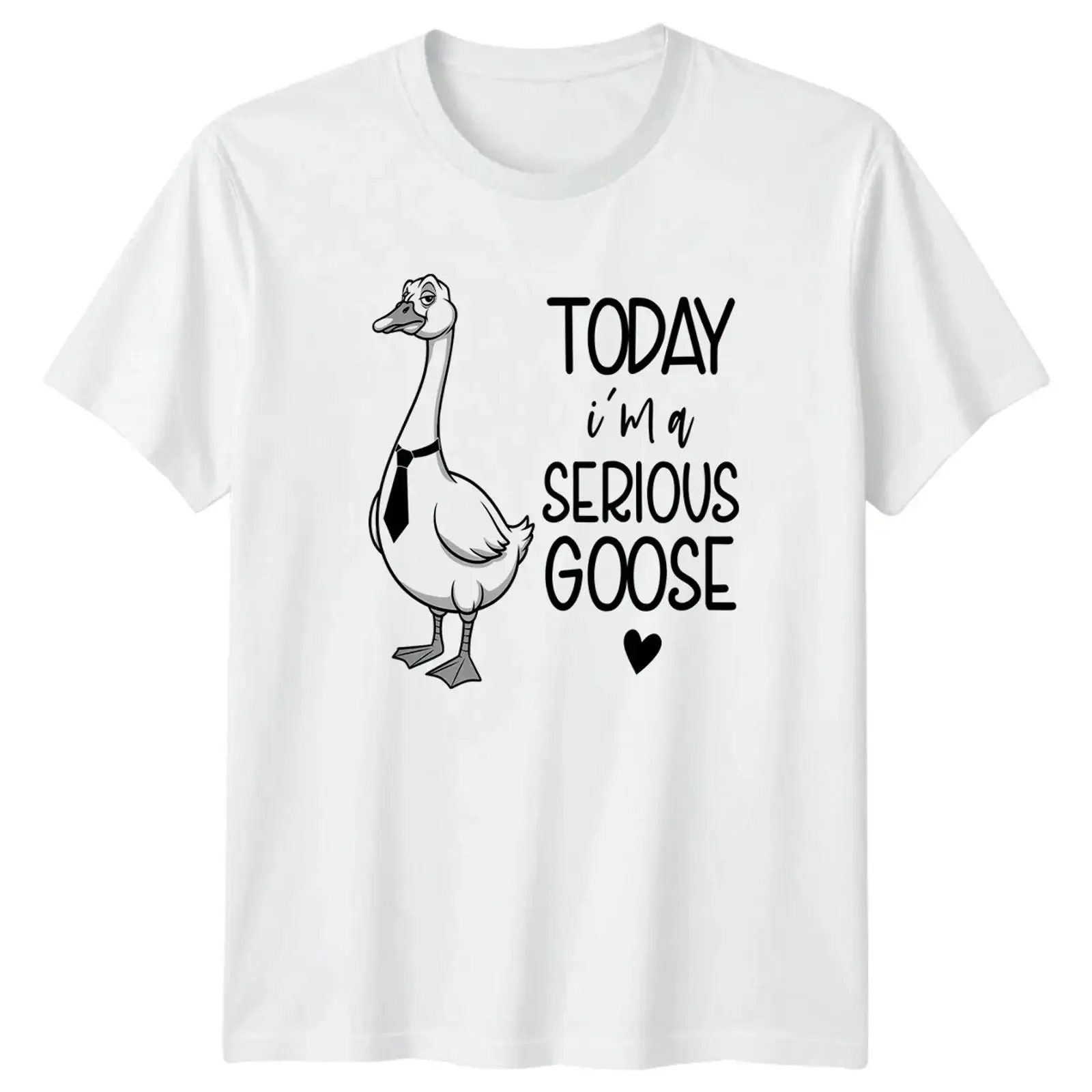 T-shirt « Today Im A Serious Goose » – Cadeau de Noël vintage délavé, doux, décontracté et élégant pour elle et lui – Vêtements de créateur
