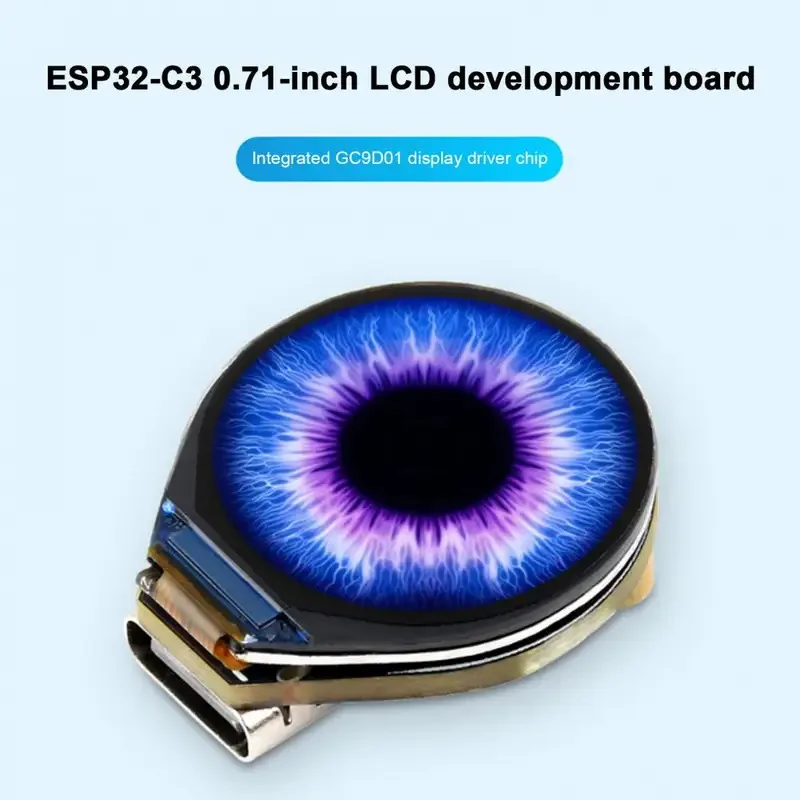 ESP32-C3 0.71 inch Round IPS LCD Development Board DIY Electronic Eyes AI Simulation Eye for Arduino IDE Watches Develop Board