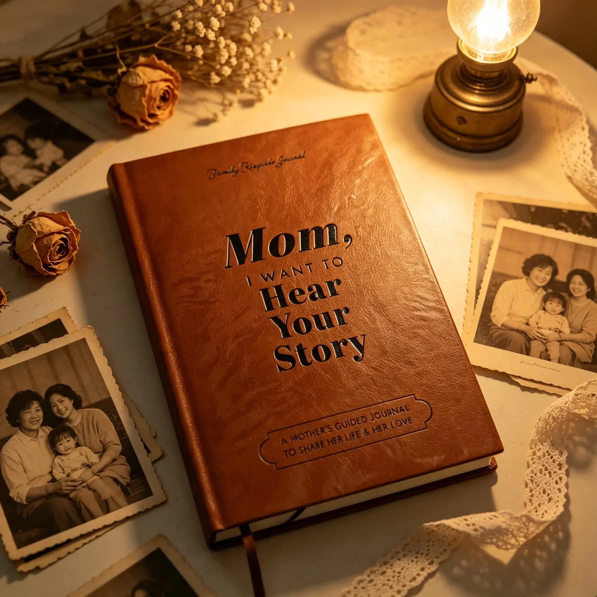 Mom, I Want to Hear Your Story - A Mother's Guided Journal, Family Keepsake Notebook, Memory Book for Mom, Gift for Mother's Day
