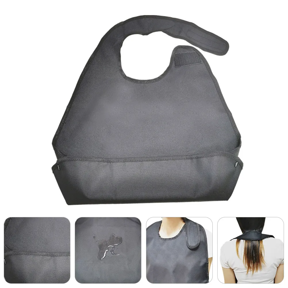 

1 шт. Водонепроницаемый взрослый нагрудник с регулируемой лентой на шее, легко моющийся, защитный фартук для еды, для пожилых и лежачих больных