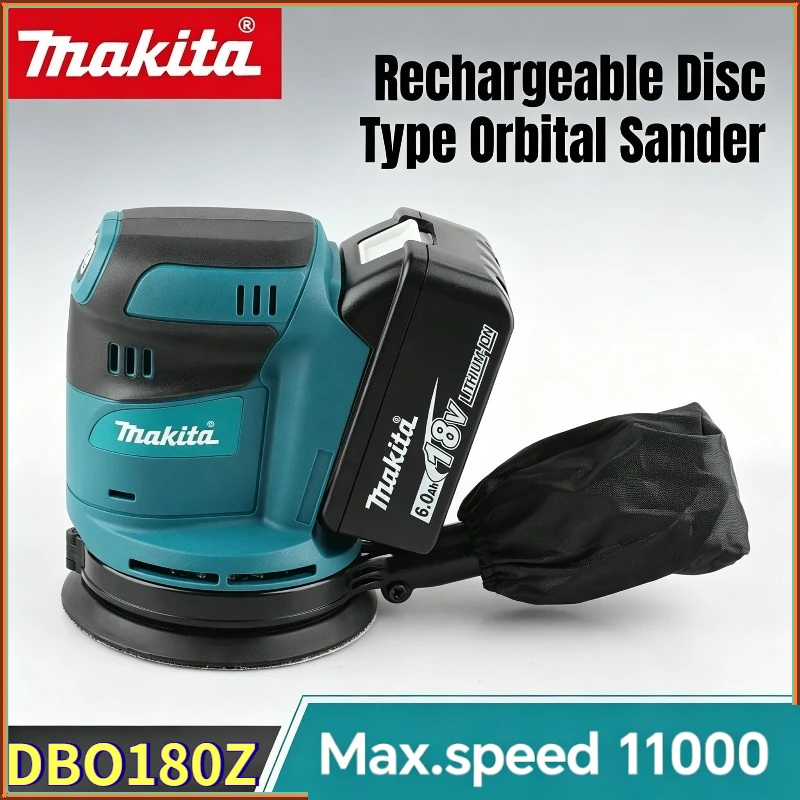 

Makita DBO180Z Cordless Rechargeable Disc Brushless Random Orbital Sander Woodworking Sanding Putty Polishing Bare Tool