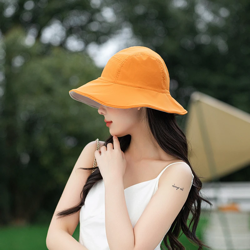 

Women Hiking Bucket Hats Wide-brimmed Sun Visor Hat Beach Traval Vacation Outddoor Masking Cap Everyday Wardrobe Essentials