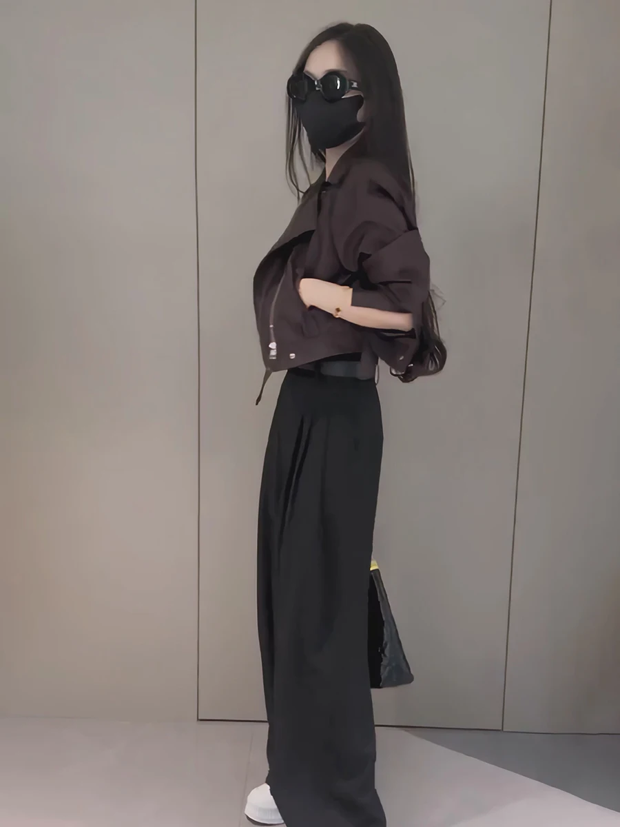 Jaet en cuir ort rétro américain pour femmes, ample et polyvalent, nouveau Sle, sensation haut de gamme, Streetwear, printemps automne