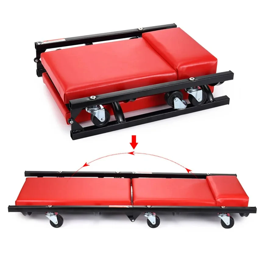 Car Maintenance Deck/Foldable Car Repair Work Stool/Lying Board/Auto Repair Special Tool