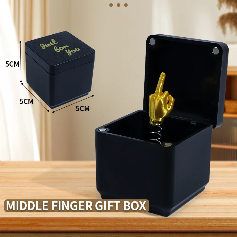 Mittelfinger Überraschung Geschenkboxen Weihnachten Spaß Streich Geschenk Büros Schreibtisch Home Decor Geschenk Dekoration Kinder Praktische Witze Spielzeug