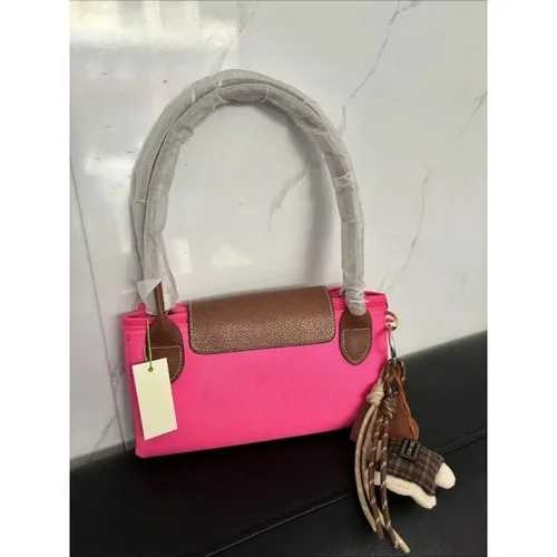 Imagen 2 del producto Bolso Grande de Nylon Estilo Francés para Mamá, Popular 2025, Suave, Clásico, con Colgante, Bolso Tote Multifuncional para Mujer, Bolso Principal para Viajes Diarios