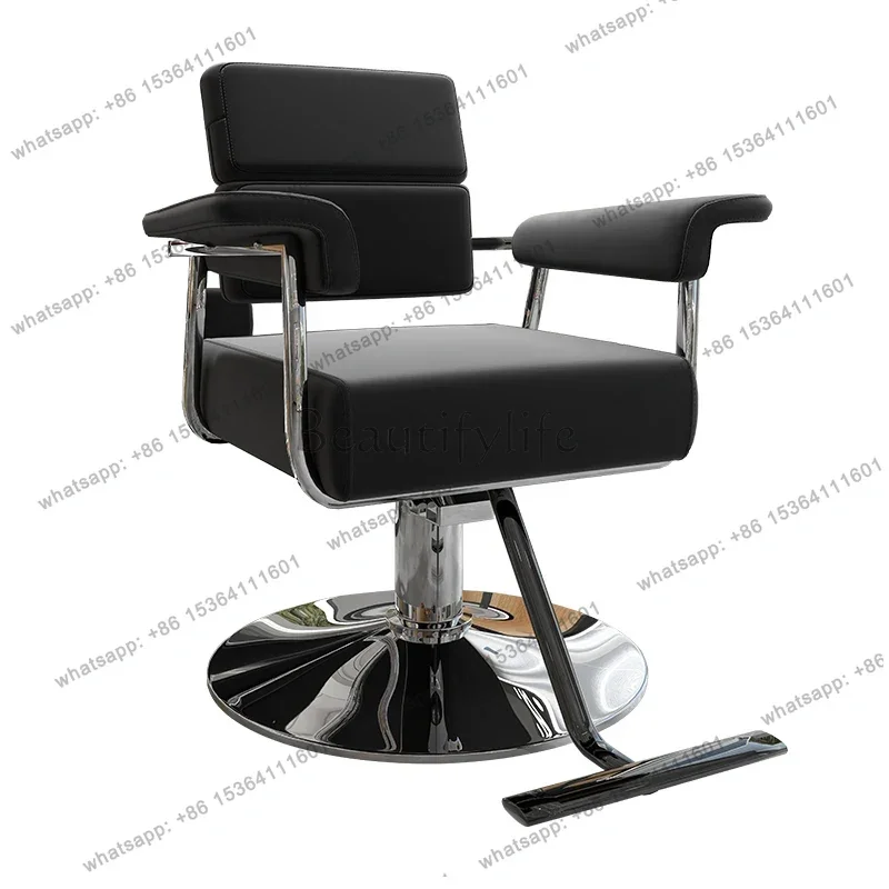 Sillas de Barbero Sencillas y Únicas, Estilo Nórdico Moderno, Silla de Salón Profesional de Lujo, Ergonómica y Cómoda, Sillón Barbero, Muebles de Salón