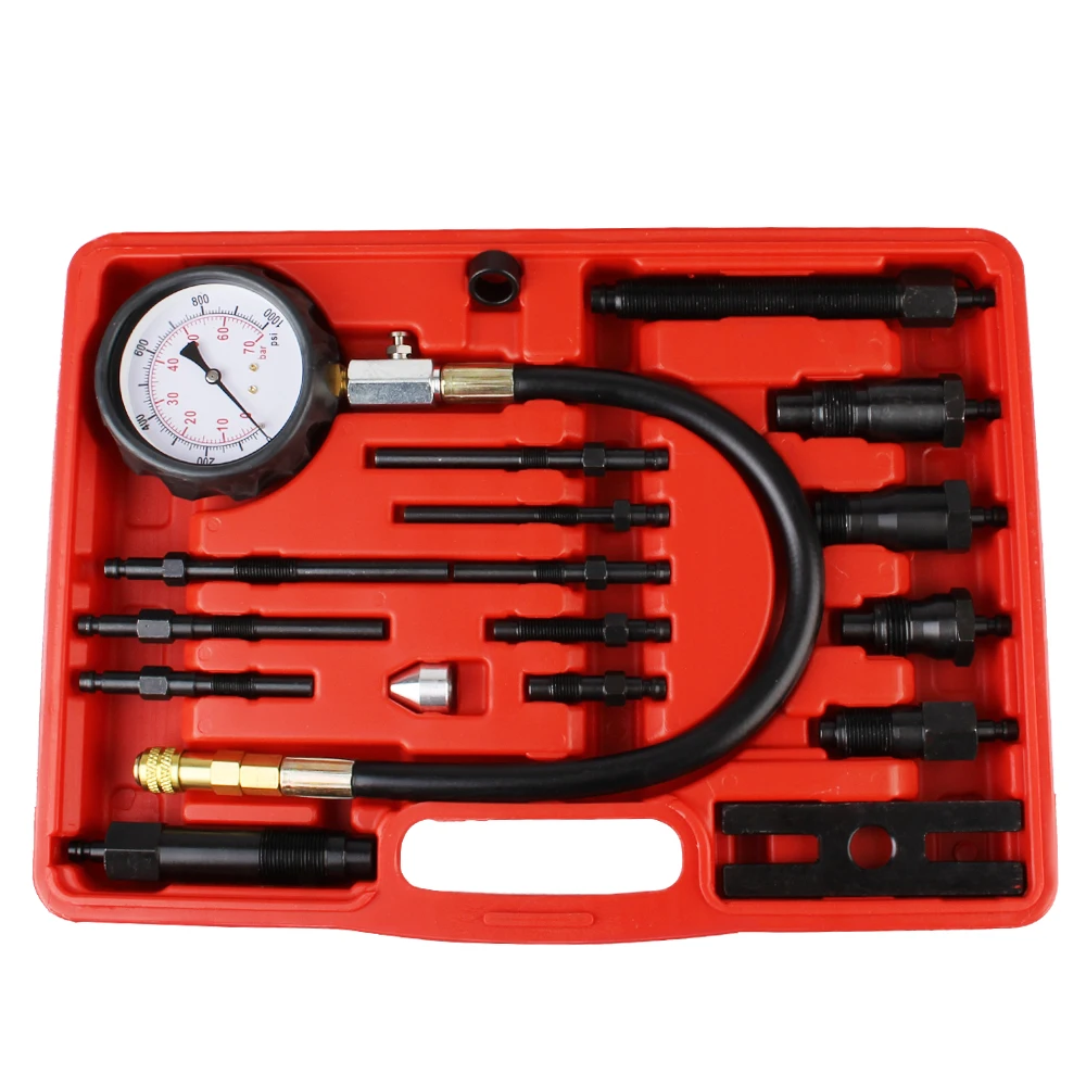 0~1000psi/70bar TU-15B Fuel Pressure Gauge Auto Diagnostics Tools For Fuel Injection Pump Tester Car Test Set Car Test Set