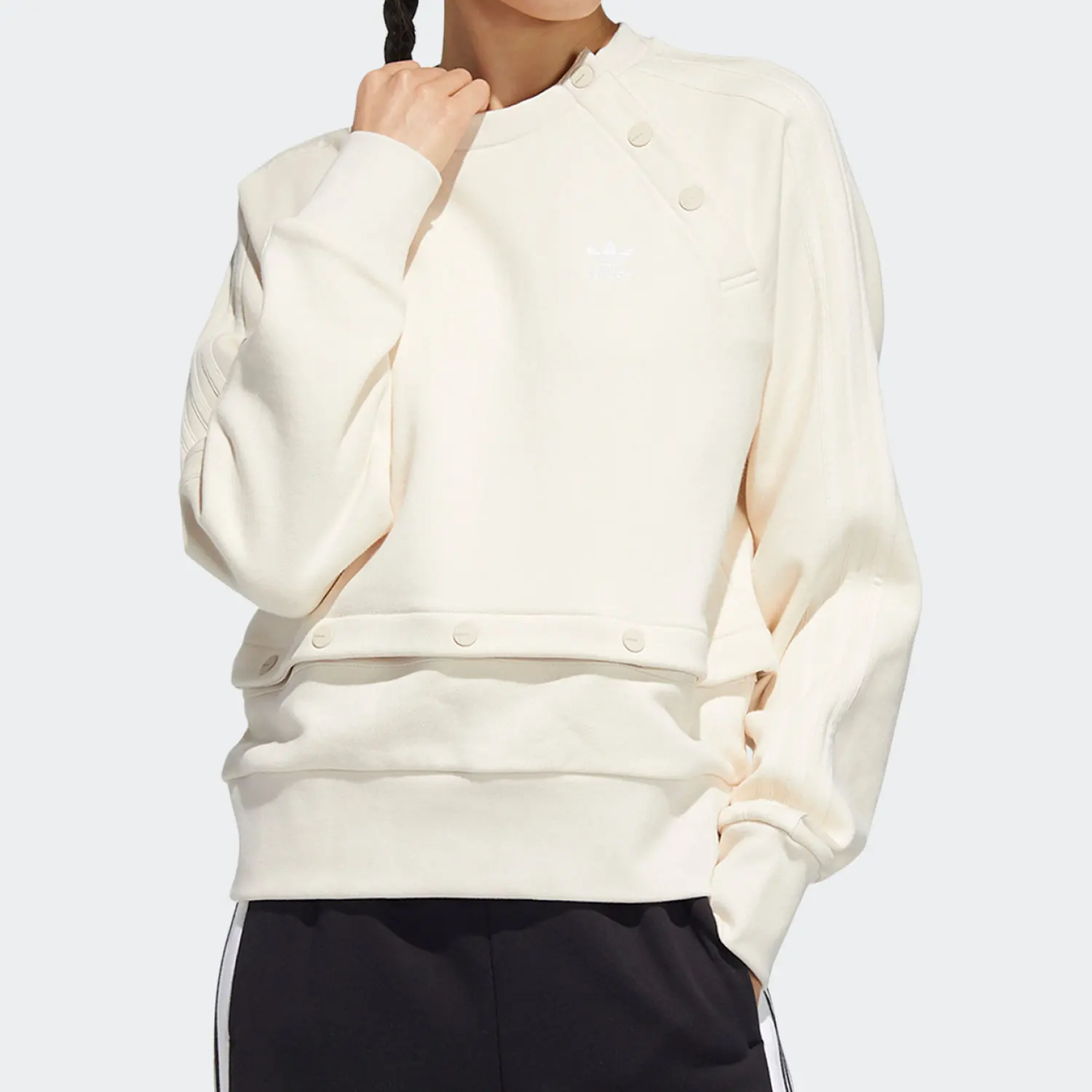 

Повседневная женская спортивная толстовка с капюшоном Adidas Originals Three-Leaf Clover New Season HH9456