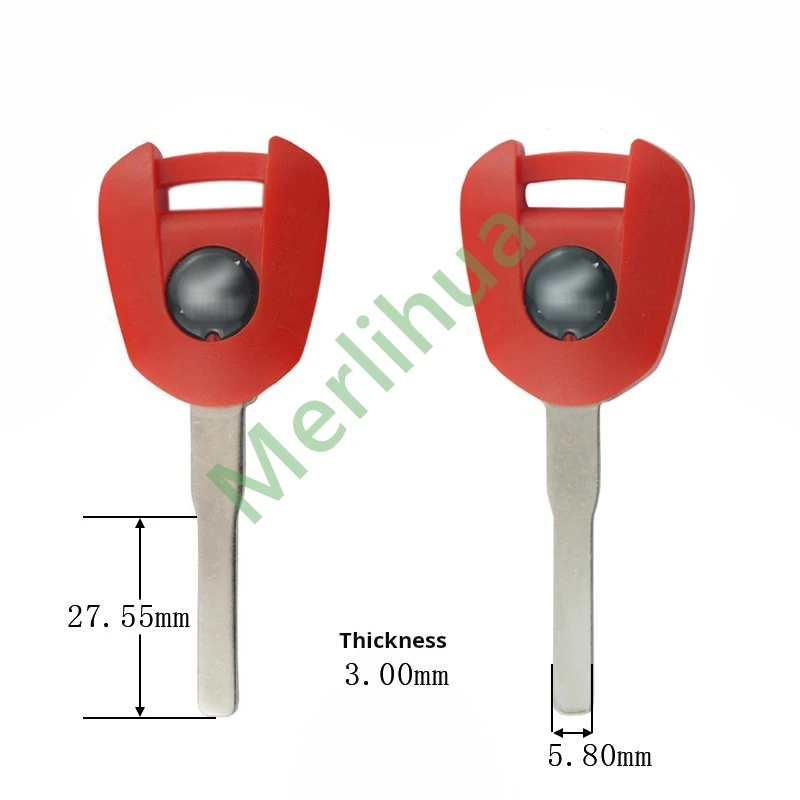 Honda motorcycle key, suitable for: Honda motorcycle CBR300R CBR300 CBR 300 R 2022-2024 key blank(Can install chips)