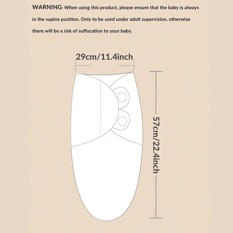 الوليد قماط الطفل بطانية طقم قبعات الكرتون المطبوعة القطن الوليد قماط قابل للتعديل الرضع النوم قماط 0-6 أشهر