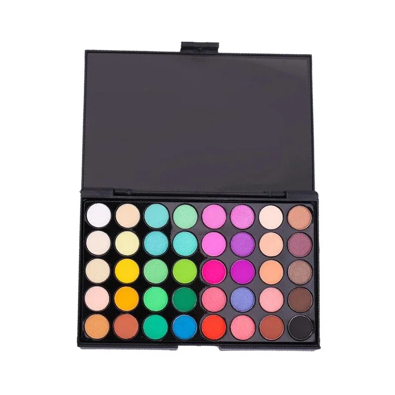 Paleta de Sombra Matte Glitter para Mulheres, Kit Cosméticos de Longa Duração Impermeável, Ferramentas de Maquiagem, Pó Pressionado, 40 Cores, 72 Cores, 78 Cores