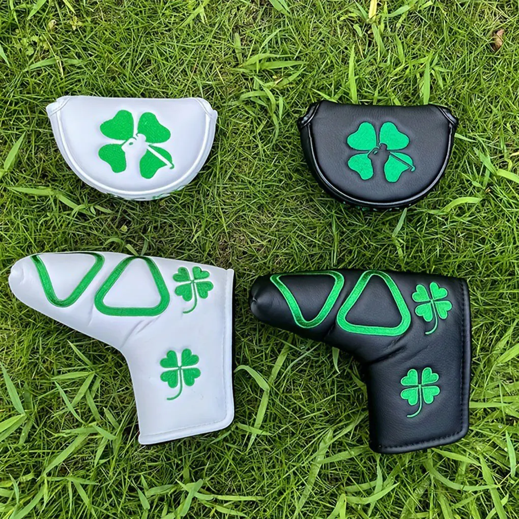 Комплект изящных кожаных головных уборов для гольфа для защиты клюшки, прочная кожа для гольф-клуба типа + 4