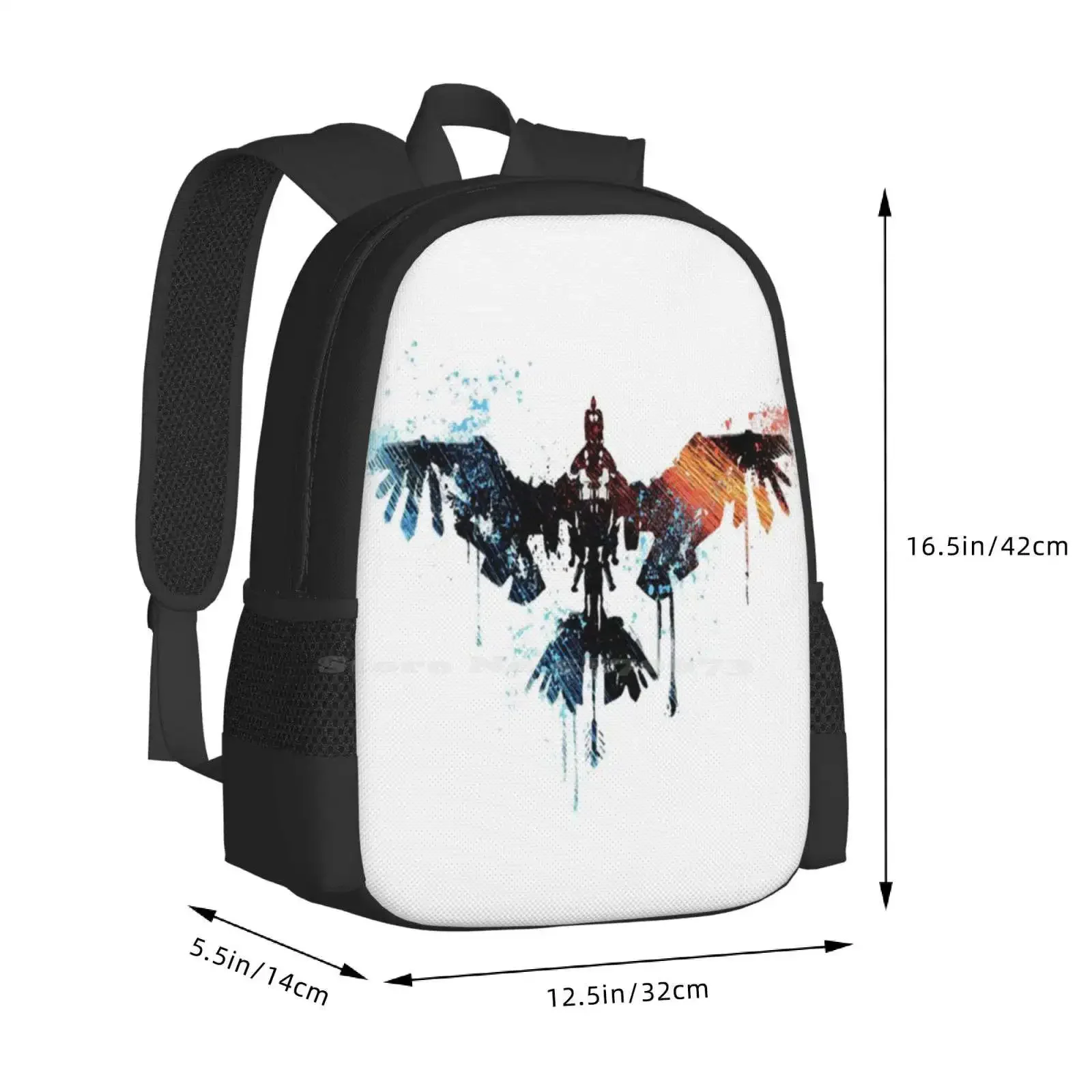 النسر الجناح مجردة اللون الساخن بيع المدرسية على ظهره حقائب الموضة ألعاب الفيديو ألعاب الألعاب #3