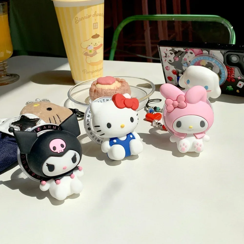 

Магнитная ручка для телефона Magsafe, милая подставка Sanrio Hello Kitty Kuromi My Melody для iPhone, складной держатель для беспроводной зарядки