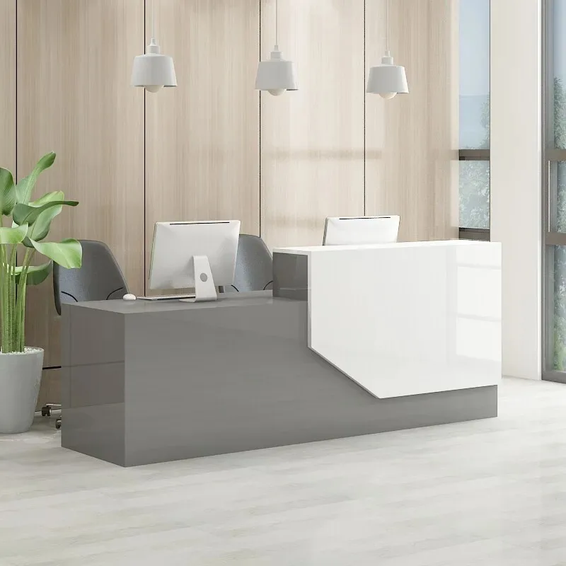 Aesthetic Display Reception Desk Modern Luxury Office Hairdresser Reception Desk Vintage Trendy Bancone Commercial Furniture
