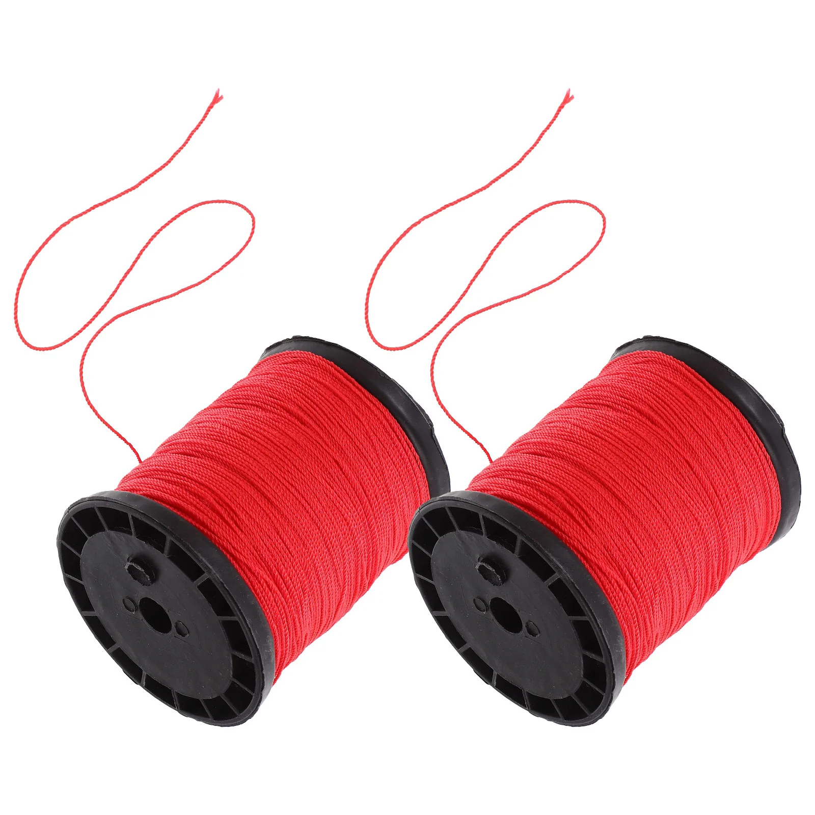 

2 Rolls Beads Construction Nylon Line Building Lines Twine Twisted Suite Masonry Jobs Red Gardening Work