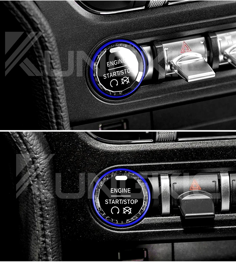 Auto-Start-Motor-Stoppschalter Zündknopf Ersatz für Ford Mustang 2015 2016 2017 2018 2019 2020 2021 2022 2023 – Detail 10