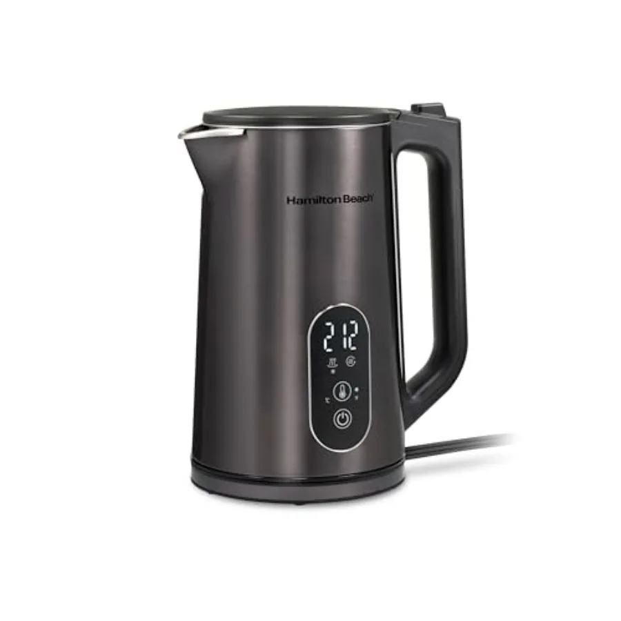 

Digital Temperature Control Electric Tea Kettle Hot Water Boiler and Heater 1.7L 5 Preset Modes + Keep Warm Fast Boil 1500 Watt