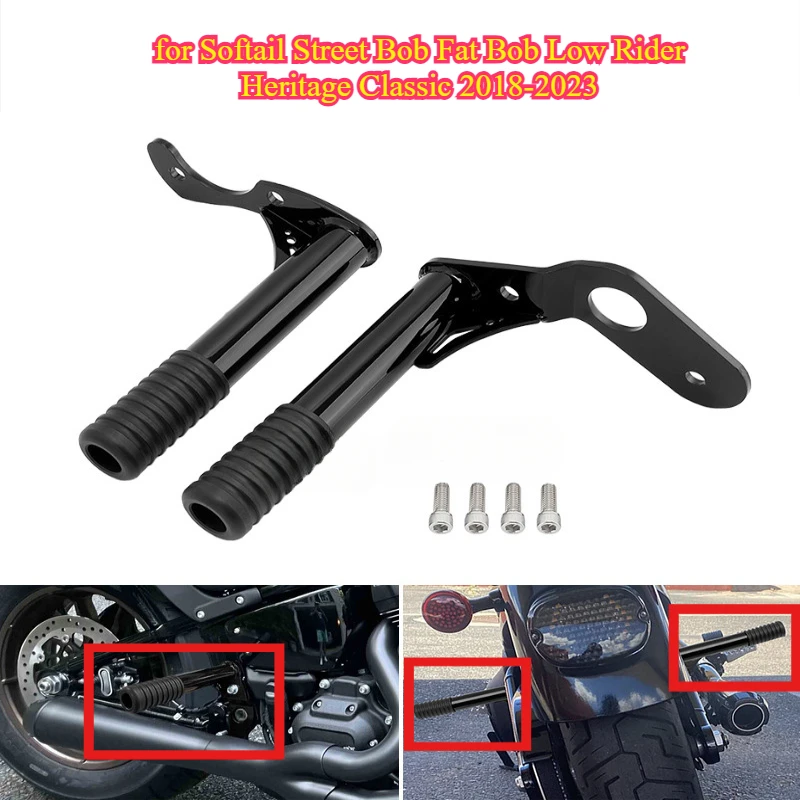 

Rear Engine Guard Crash Bars Bumper Protector for Softail Street Bob Fat Bob Low Rider Heritage Classic 2018-2023 Motorcycles