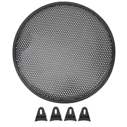 12 Inch Speaker Grill Iron Subwoofer Speaker Circle Cover Audio Mesh Protector Guard for Car RV Audio Subwoofer Grille