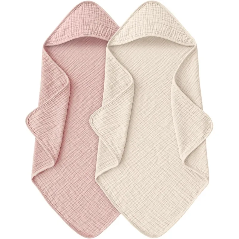 

Stylish Cotton Baby Bath Towel - Breathable Wrap, Lovely Baby Cape & Functional Swaddle Blanket