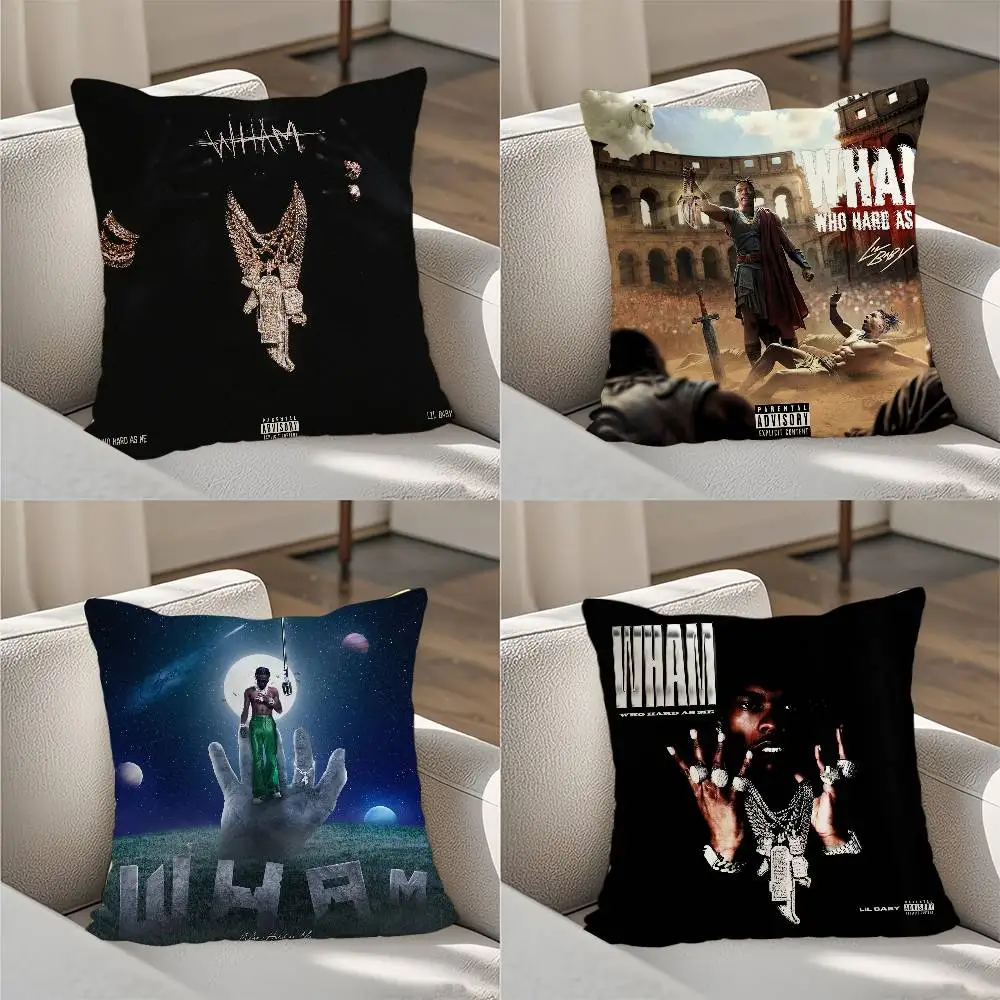 

Lil B-Baby WHAM Pillow Case Luxury Double-sided For Car Pillows 45x45 Cushions Cover Home and Decoration Sofa Pillow case