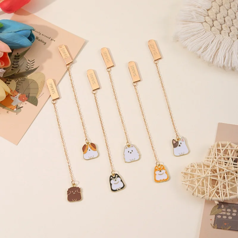 36pcs-lot-kawaii-dog-pendant-bookmark-cute-book-mark-for-books-school-office-supplies-stationery-gift
