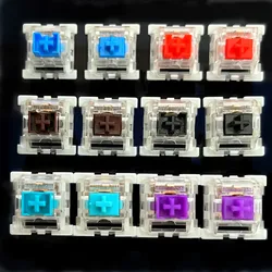 Outemu Dustproof Switch RGB 3 Pin Linear Clicky Tactile Brown Red Blue Purple Black MX Swithes For Mechanical Keyboard