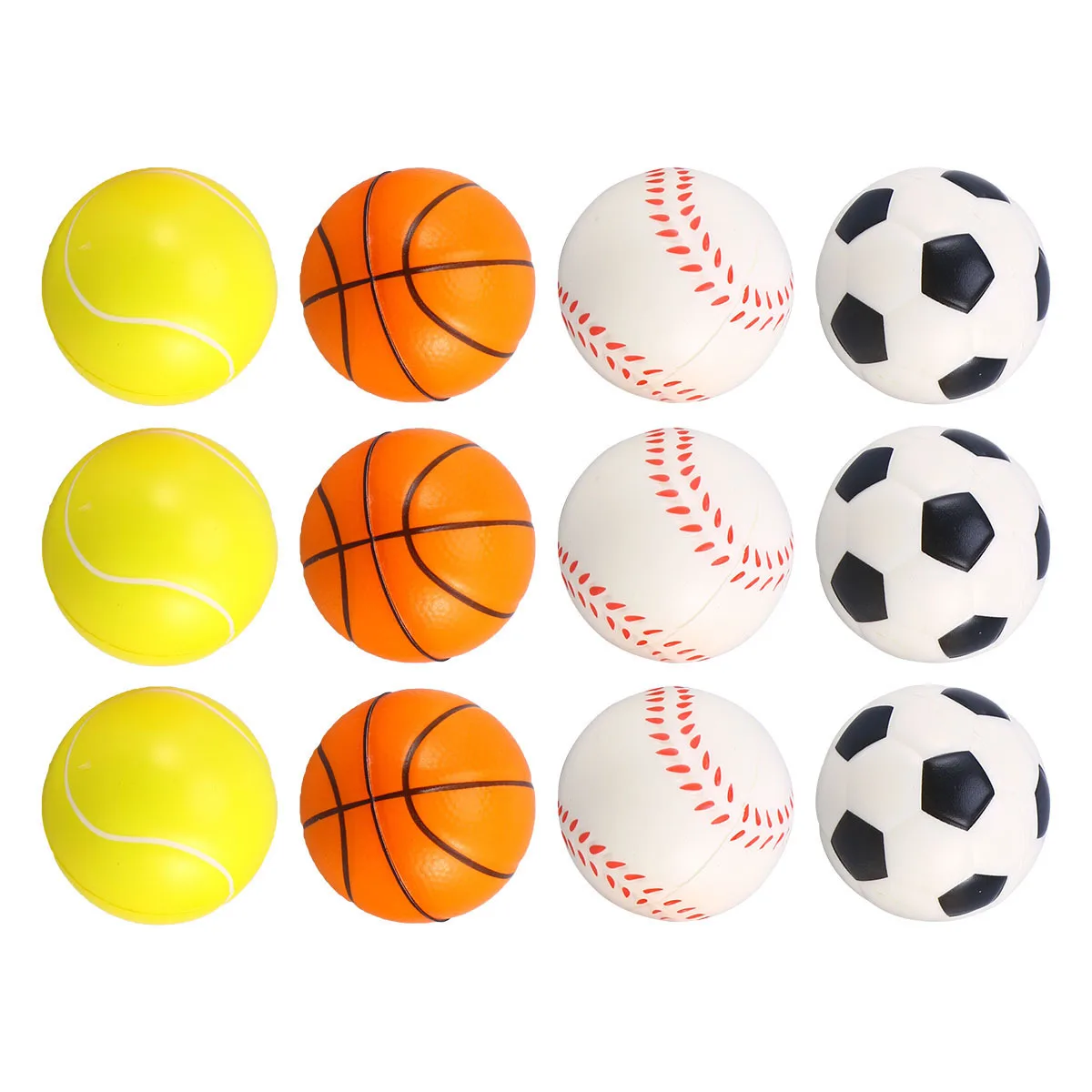 12-delige ballen set felle kleuren voetbal basketbal honkbal tennis voor kinderen verbeteren behendigheidsmobiliteit