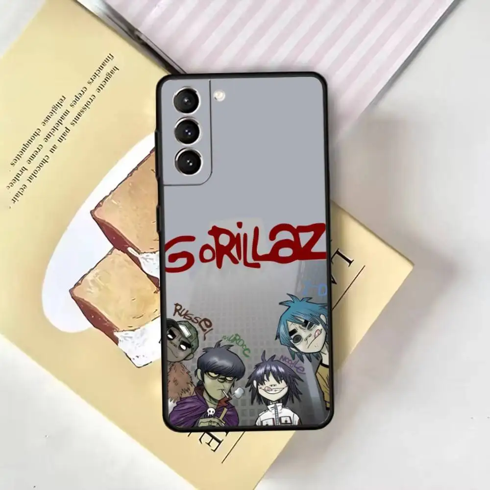 G-Gorillaz Rock Band Cartoon Telefoon Case Voor Samsung GalaxyA13,21s,22,31,32,52,53,71,72,73, zachte Zwarte Cover