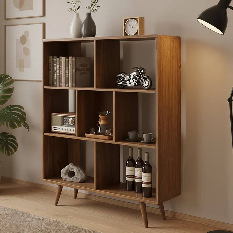 Nordic Internet celebrities landing, living room bedroom light luxury storage cabinet style design creative minimalist bookcase