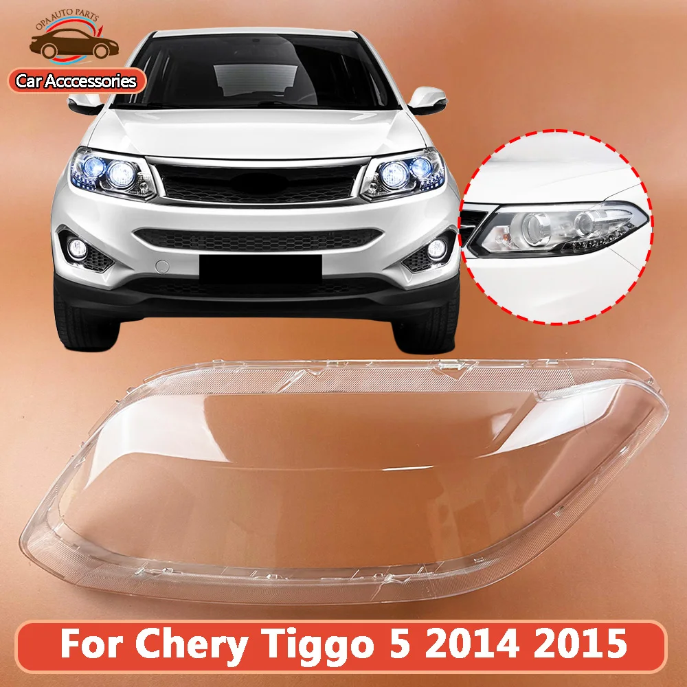 Car Front Headlight cover Replace The Original Lampshade 2014 2015 For Chery Tiggo 5 Auto Headlight Cover Clear Lens Plexiglass