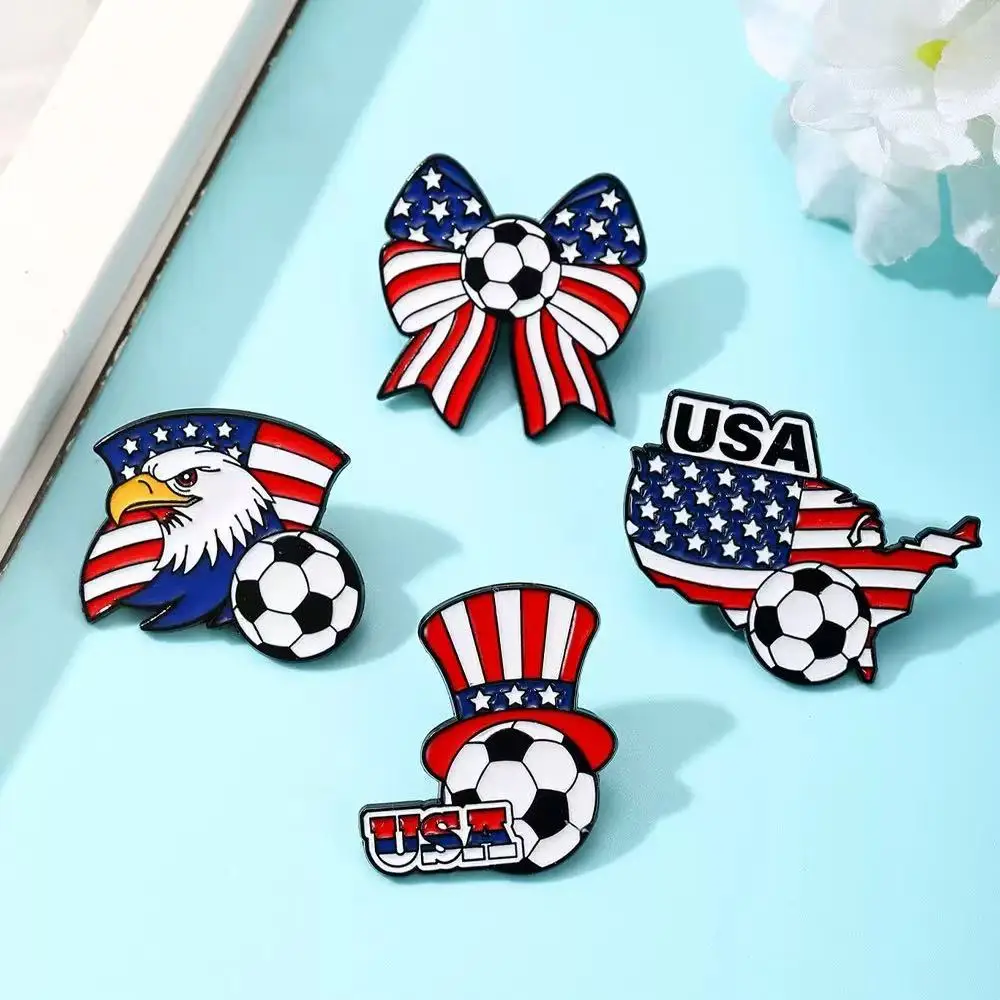 Exquisite Metal Ball Badge Brooch Sports Fan Collection Gift Lapel Pin Decoration Accessory