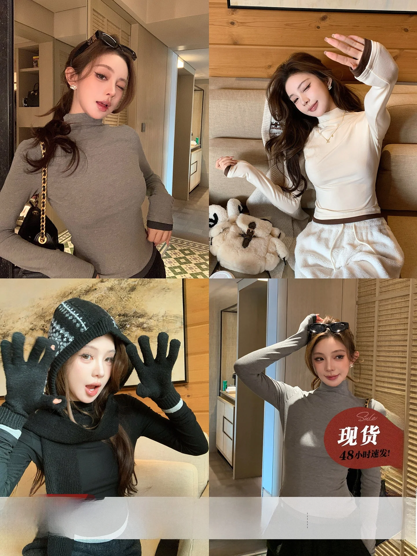 

Женская трикотажная базовая кофта с высоким воротом и флисовой подкладкой, осенне-зимняя, повседневная, с цветными блоками, женский топ